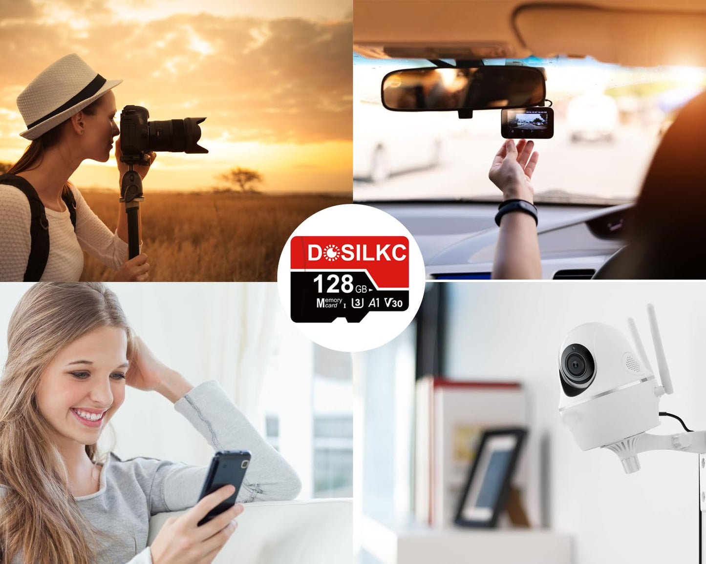 64GB Dosilkc U3 SD Memory Card for Cameras