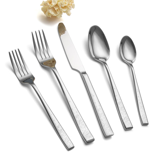 40-Piece Stainless Steel Cutlery Set for 8