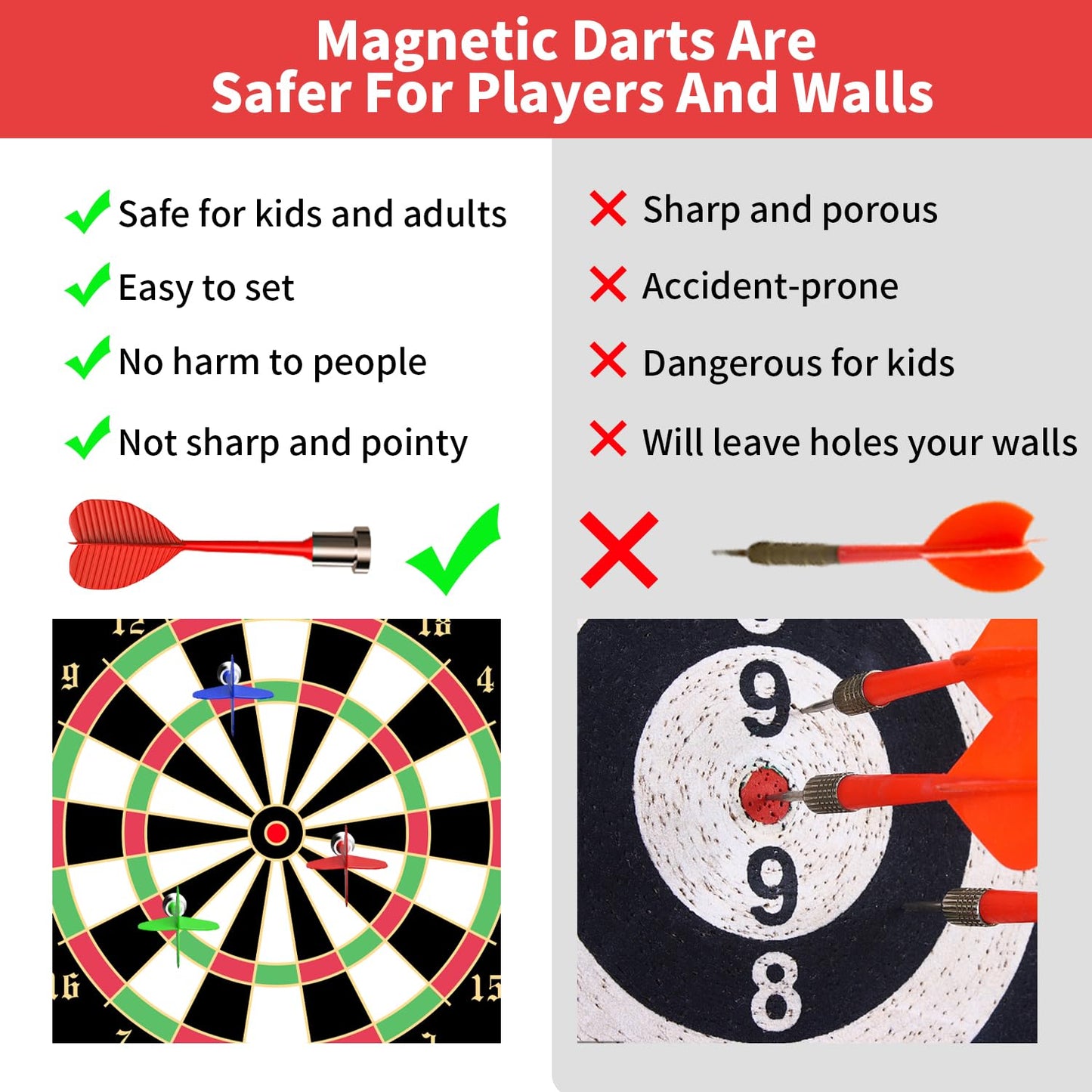 Magnetic Dart Board Game for Kids Age 8-16