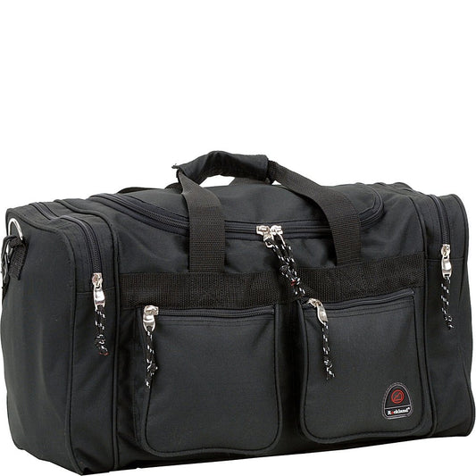 Rockland Black Duffel Bag - 18.5" x 10.5" x 8.5"