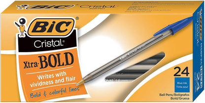 24 Pack BIC Bold Ballpoint Pens