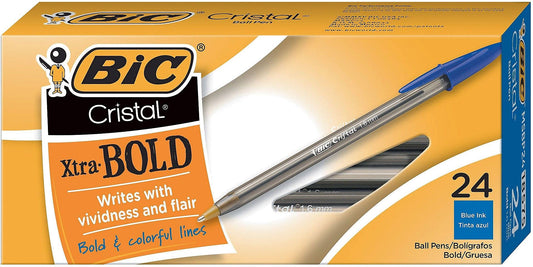 24 Pack BIC Bold Ballpoint Pens