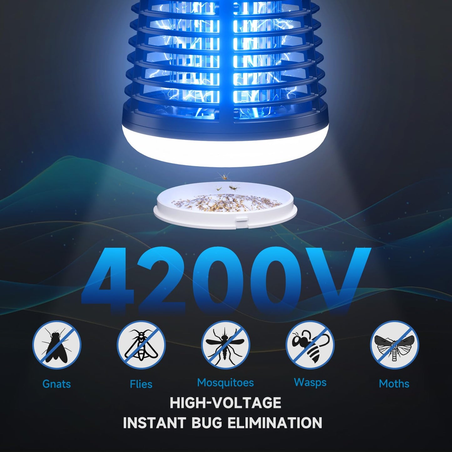 HOOMESUN Mosquito Zapper with LED Light