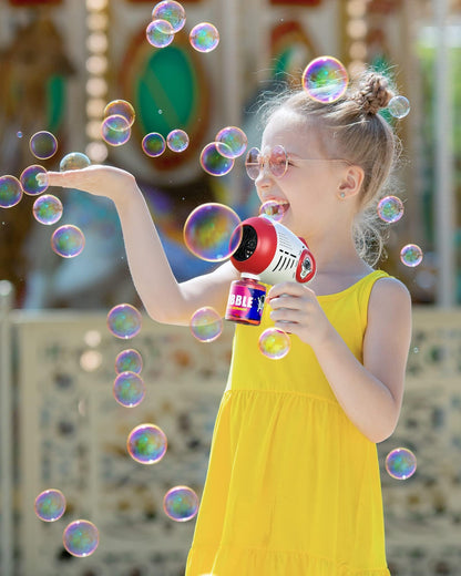 2 Bubble Guns with Solution for Kids Outdoors