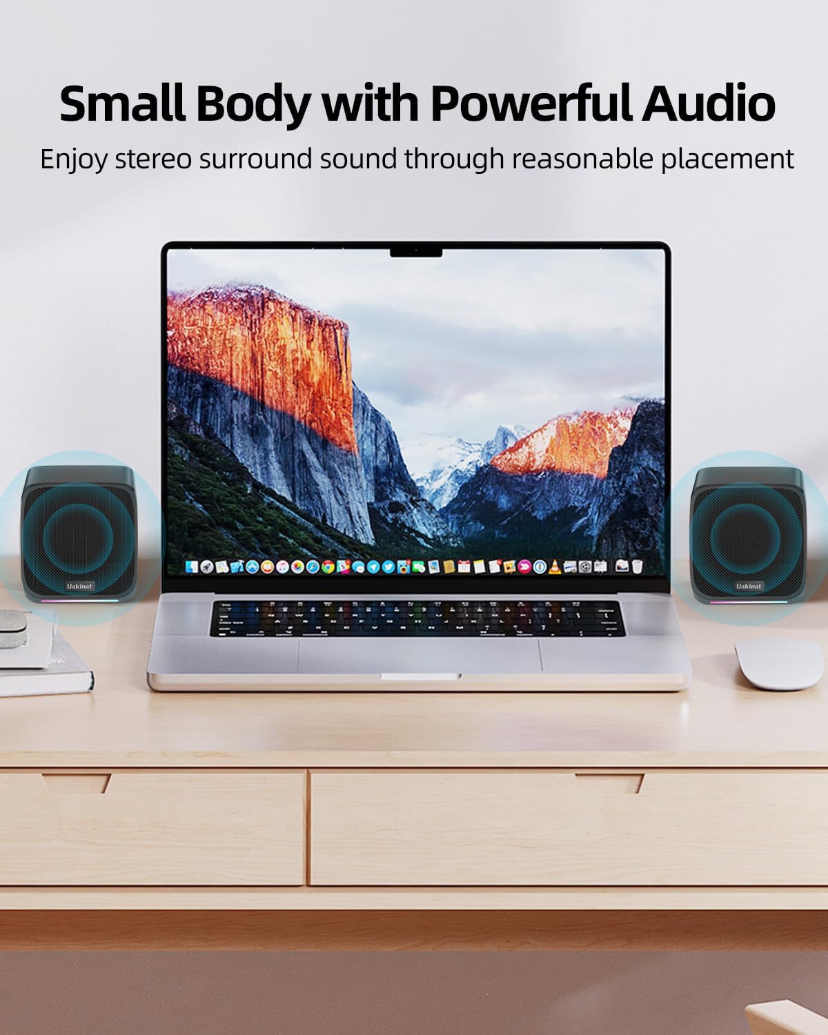 USB Powered Desktop Speakers for PC and Laptop