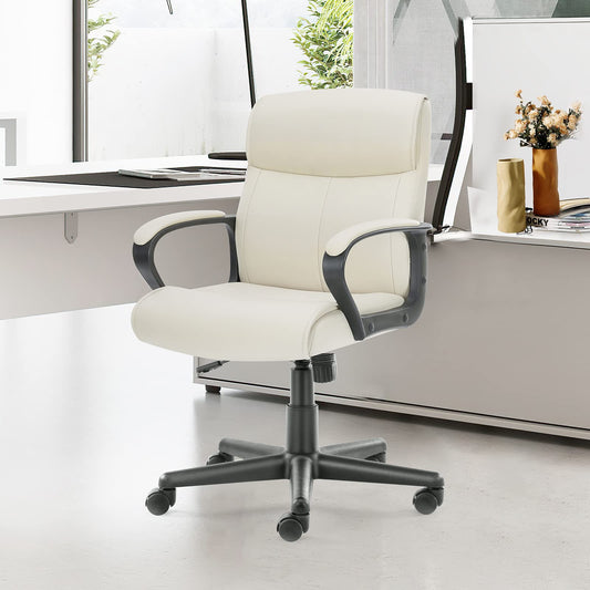 Ergonomic Adjustable Office Chair with Padded Armrests