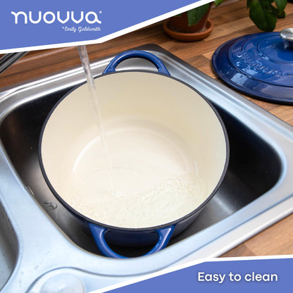 6.4-Quart Cast Iron Dutch Oven with Lid