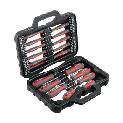 INTERTOOL 58 pcs Magnetic Screwdriver Set with Case, Tool Set Repair Kit, Precision Screw Drivers, Multi Bit Driver, Home Improvement & Garage VT08-3358