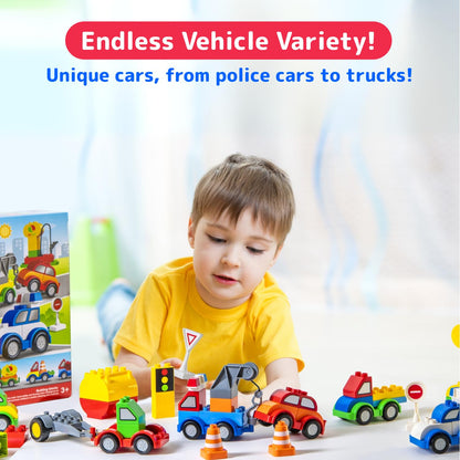 PREXTEX 60-Piece Building Blocks for Toddlers