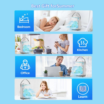 Portable Air Conditioner with 3 Speeds & Timer