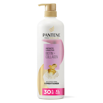 Pantene Conditioner with Biotin & Collagen, 30 Fl Oz