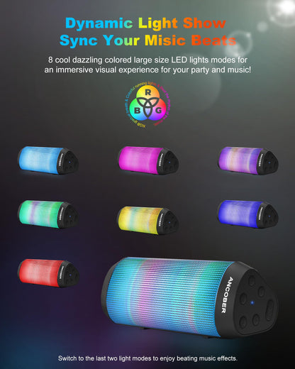 Portable Bluetooth Speaker with HD Stereo Sound