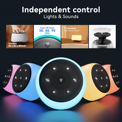 White Noise Sound Machine with Night Light