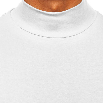 Mens Half Turtleneck Long Sleeve Pullover Sweater