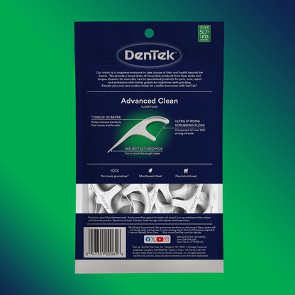 DenTek Advanced Clean Floss Picks, 90 Count