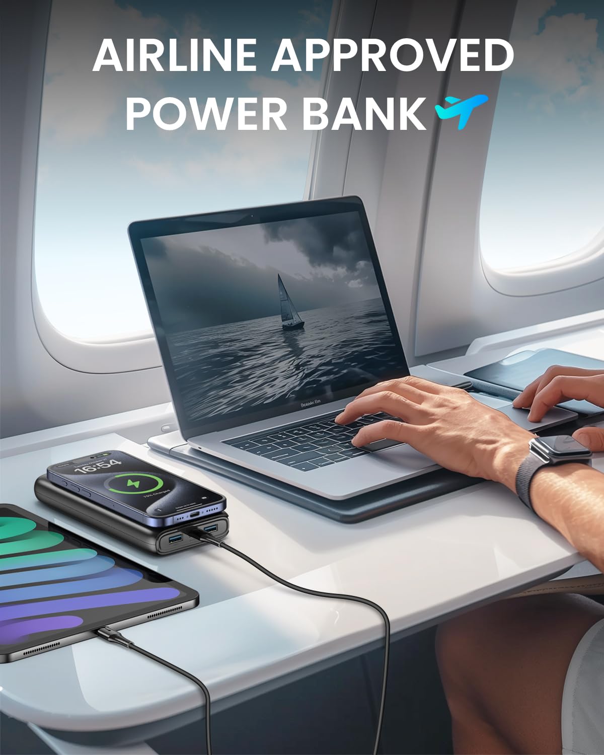 CONXWAN 27000mAh Portable Charger with Fast Charging