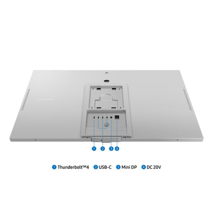 SAMSUNG 27" ViewFinity S9 Series 5K Computer Monitor, Thunderbolt 4, DisplayPort, Matte Display, 4K Slimfit-Camera, Slim Metal Design, AirPlay, Smart-TV Apps, Gaming Hub, LS27C900PANXZA, 2023