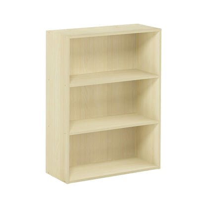 Furinno 3-Tier Open Shelf Bookcase in Maple