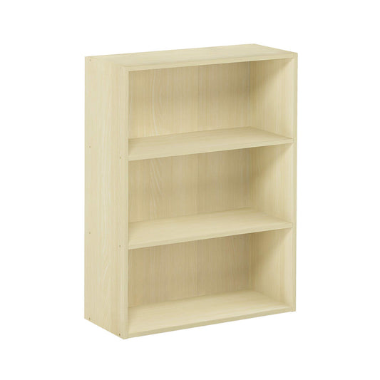 Furinno 3-Tier Open Shelf Bookcase in Maple
