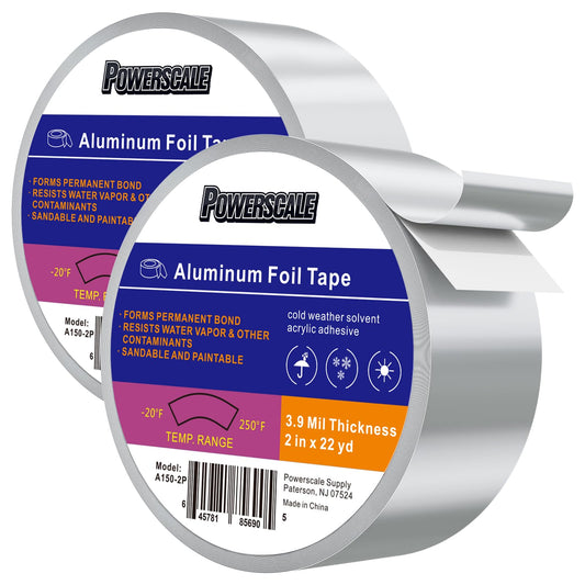 PowerScale High Temperature Aluminum Foil Tape 2" x 66'