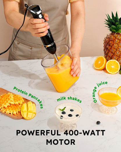 6-in-1 Immersion Blender with Chopper & Whisk