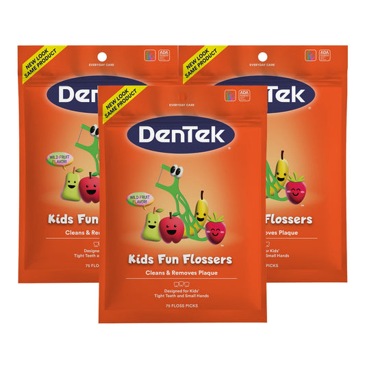 DenTek Kids Fun Flossers, 75 Count Pack