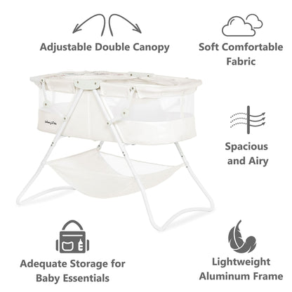 Dream On Me Portable Baby Bassinet with Canopy
