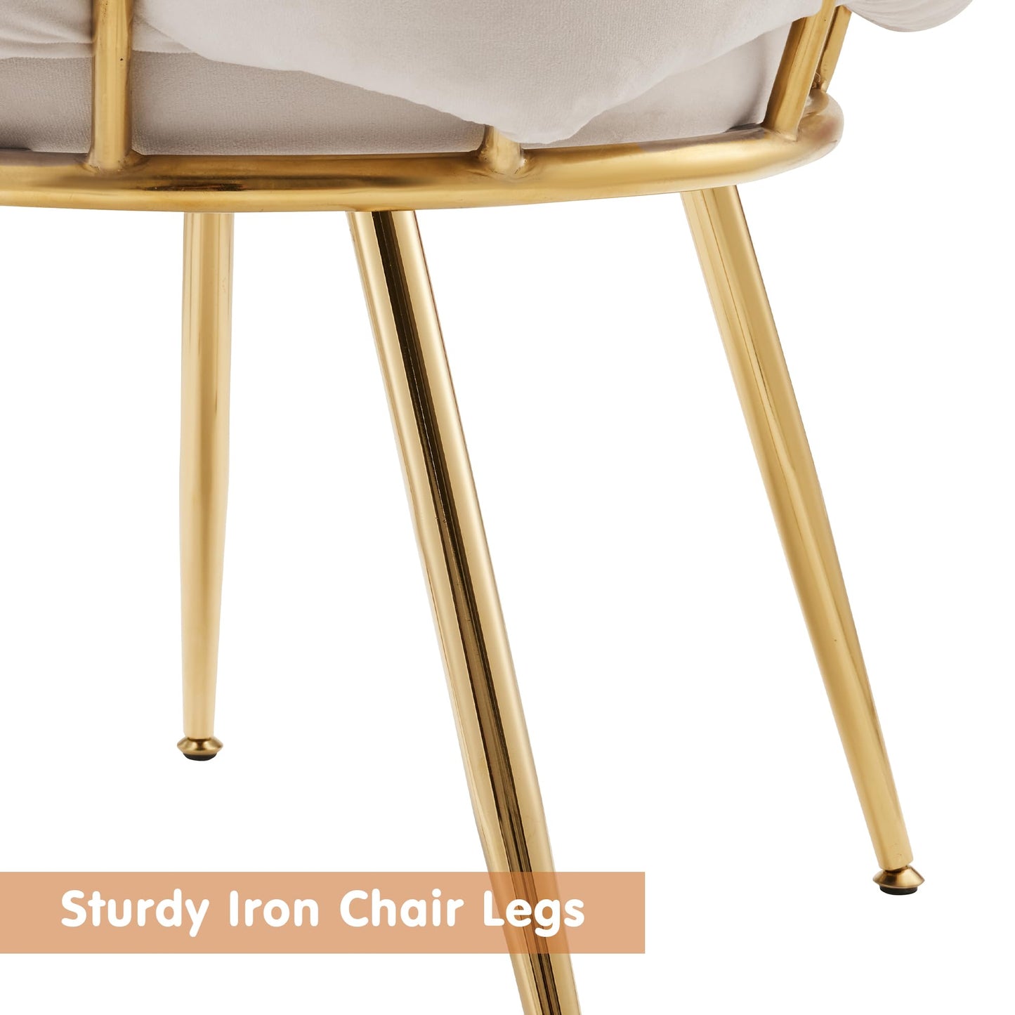 Mid Century Accent Chair with Metal Legs