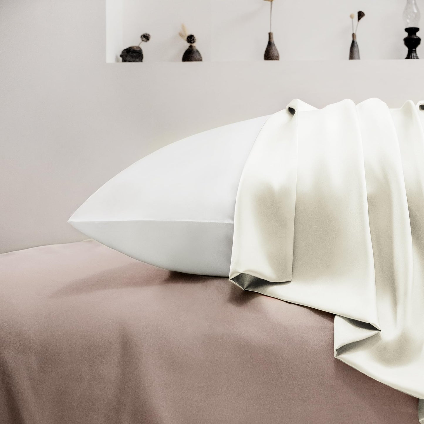 2 Pack EXQ Home Satin Pillowcases for Hair and Skin