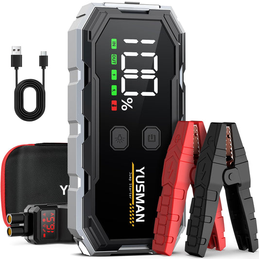 YUSMAN 4000A Car Jump Starter with Smart Cables