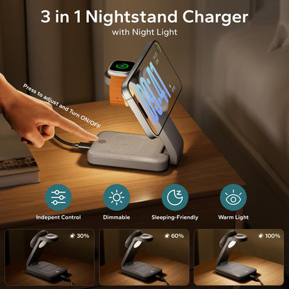 3-in-1 Wireless Charging Station for MagSafe