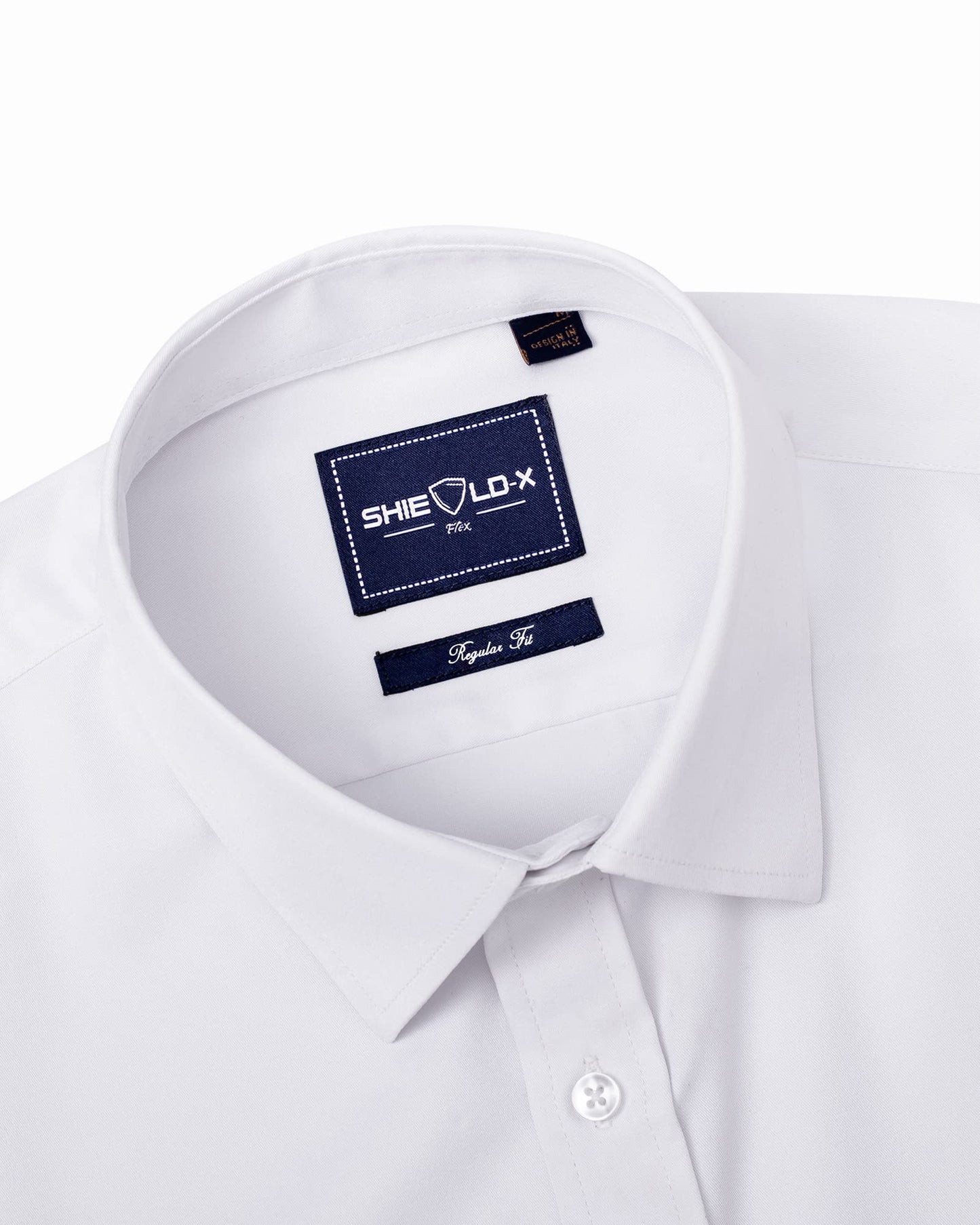 Slim Fit White Dress Shirt for Men