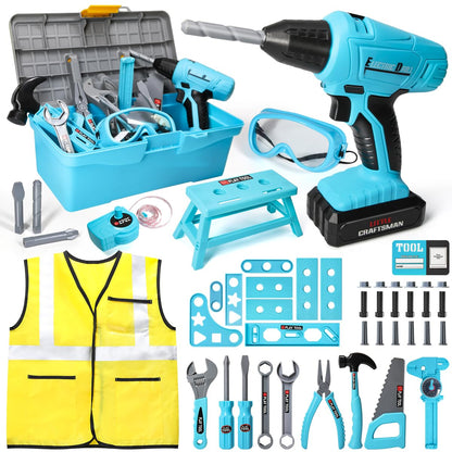 50PCS Meland Kids Tool Set with Drill