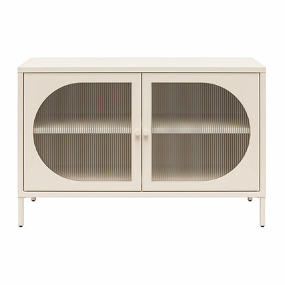 Mr. Kate Luna Fluted Glass Accent Cabinet