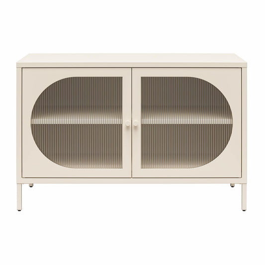 Mr. Kate Luna Fluted Glass Accent Cabinet
