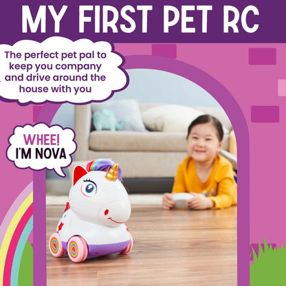 Flybar Unicorn Remote Control Car for Toddlers