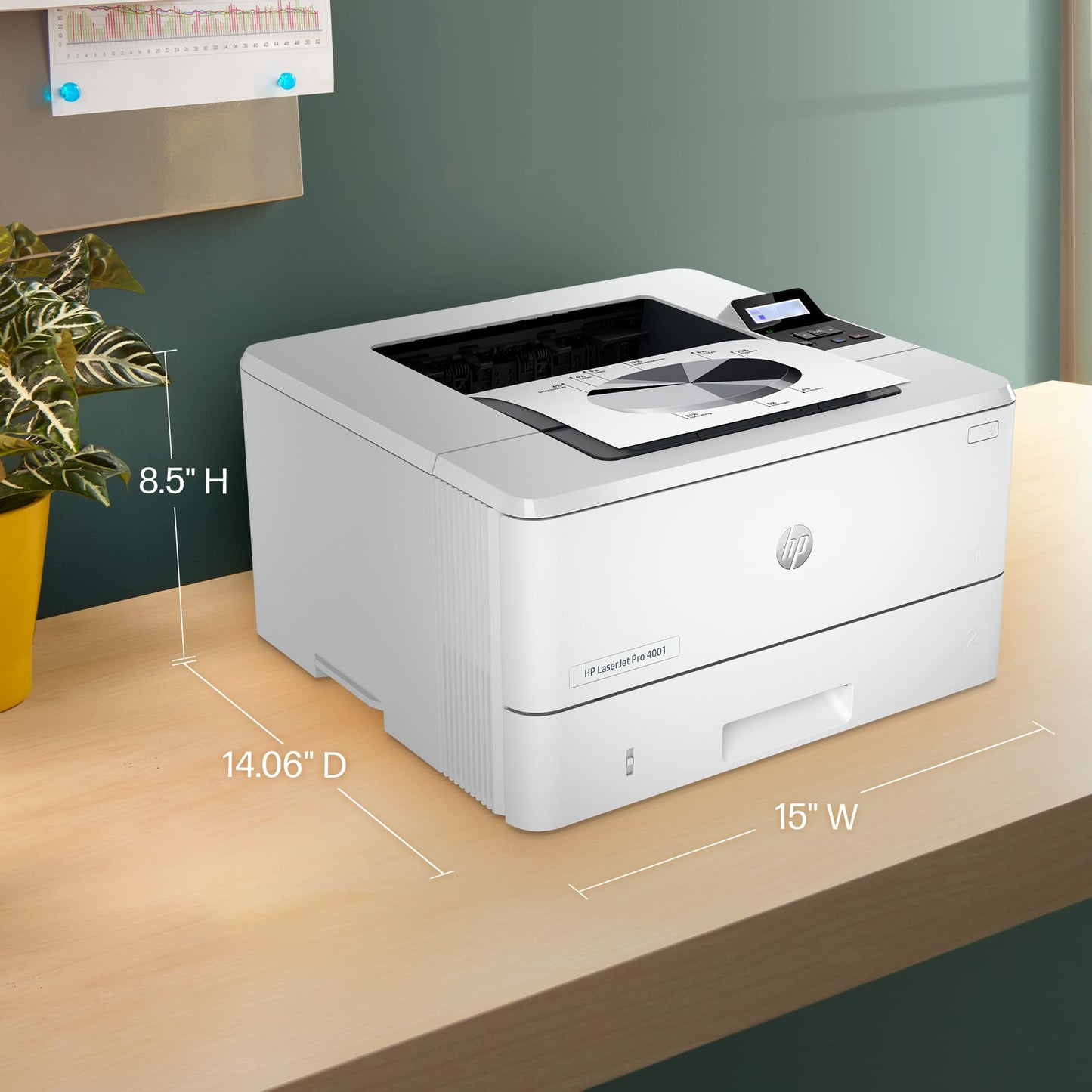 HP LaserJet M209dw Wireless Printer, Print, Fast speeds, Easy setup, Mobile printing,Best-for-small teams