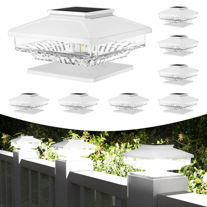 Solar Post Cap Lights for Garden and Patio