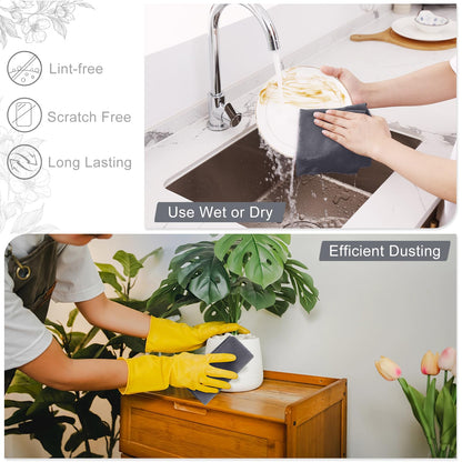 Microfiber Cleaning Cloth Roll, 40 Pack, Lint Free