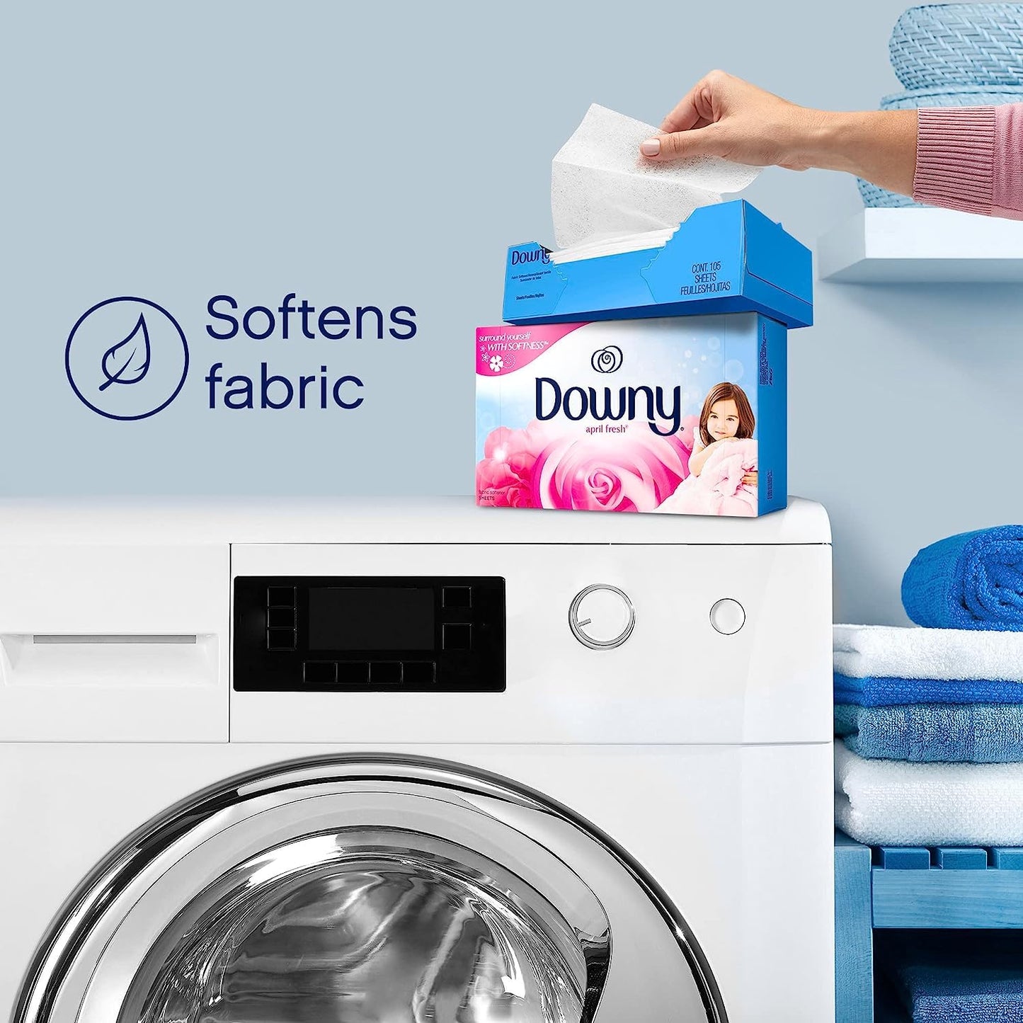 240 Count Downy Dryer Sheets Fabric Softener
