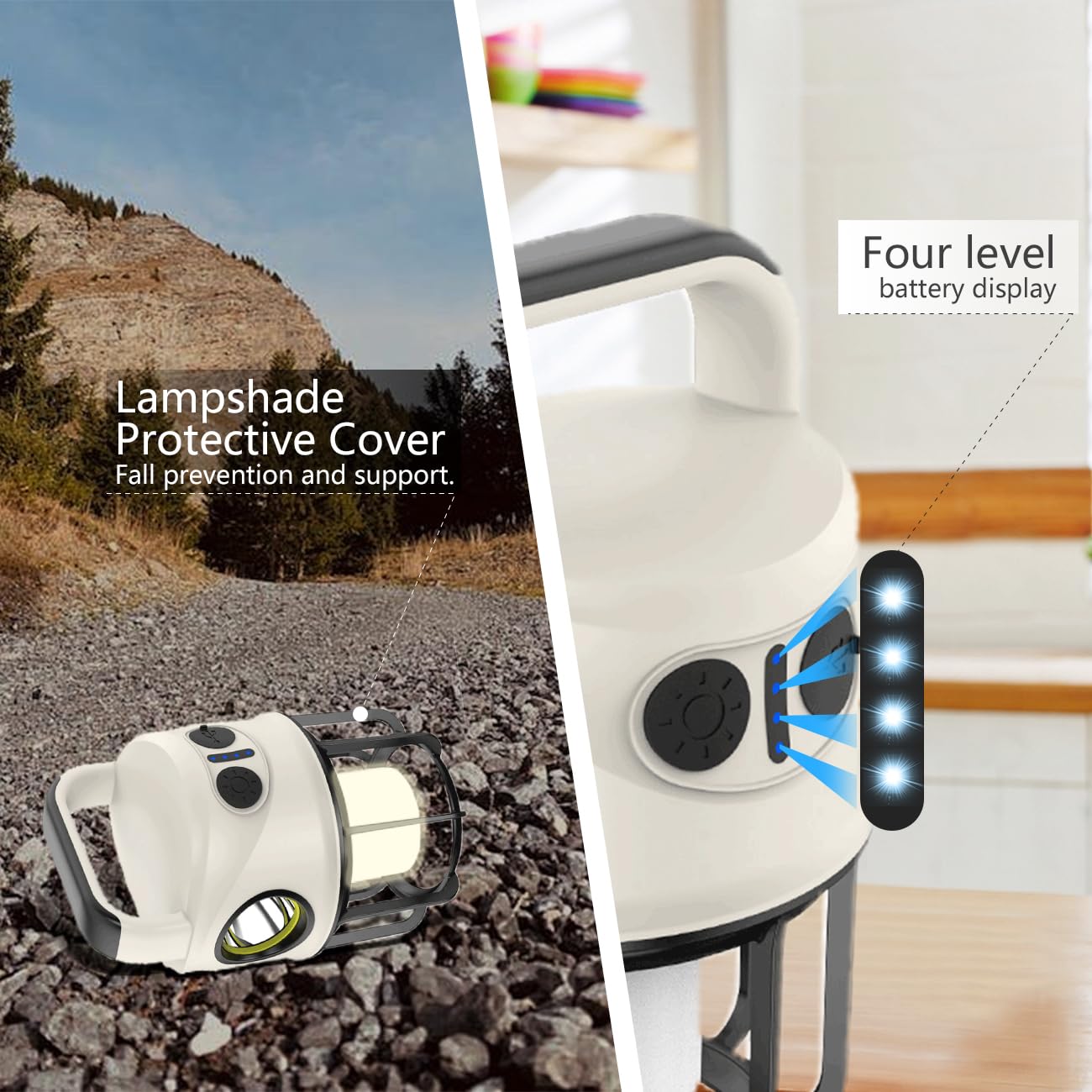Rechargeable LED Camping Lantern with Power Bank