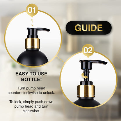 Plastic Pump Bottles Set for Shower Use