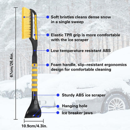 Snow Brush and Ice Scraper for Car