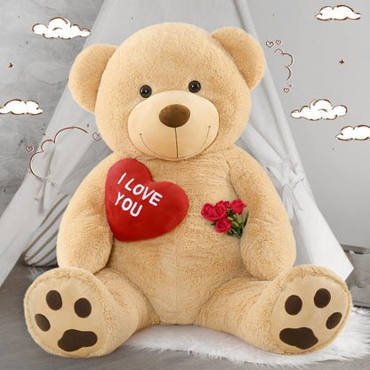 MaoGoLan Giant Teddy Bear Plush with Heart