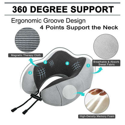 Travel Pillow and Blanket Set for Airplane