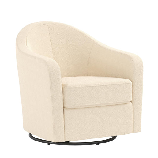 DHP Swivel Curved Accent Chair