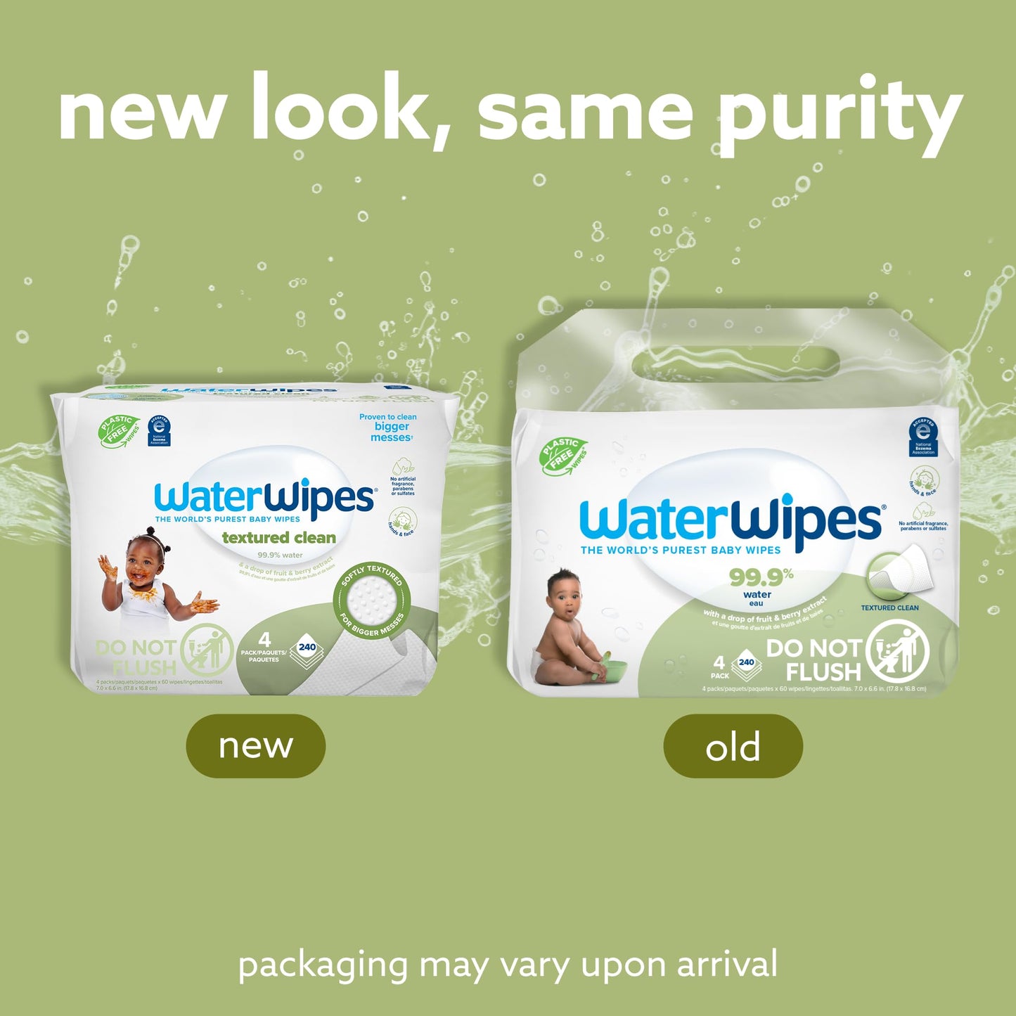 WaterWipes Unscented Baby Wipes, 60 Count Pack