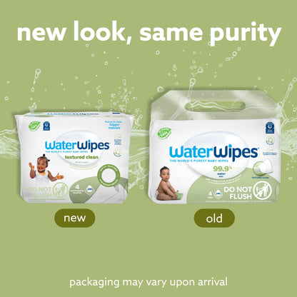 WaterWipes Unscented Baby Wipes, 60 Count Pack
