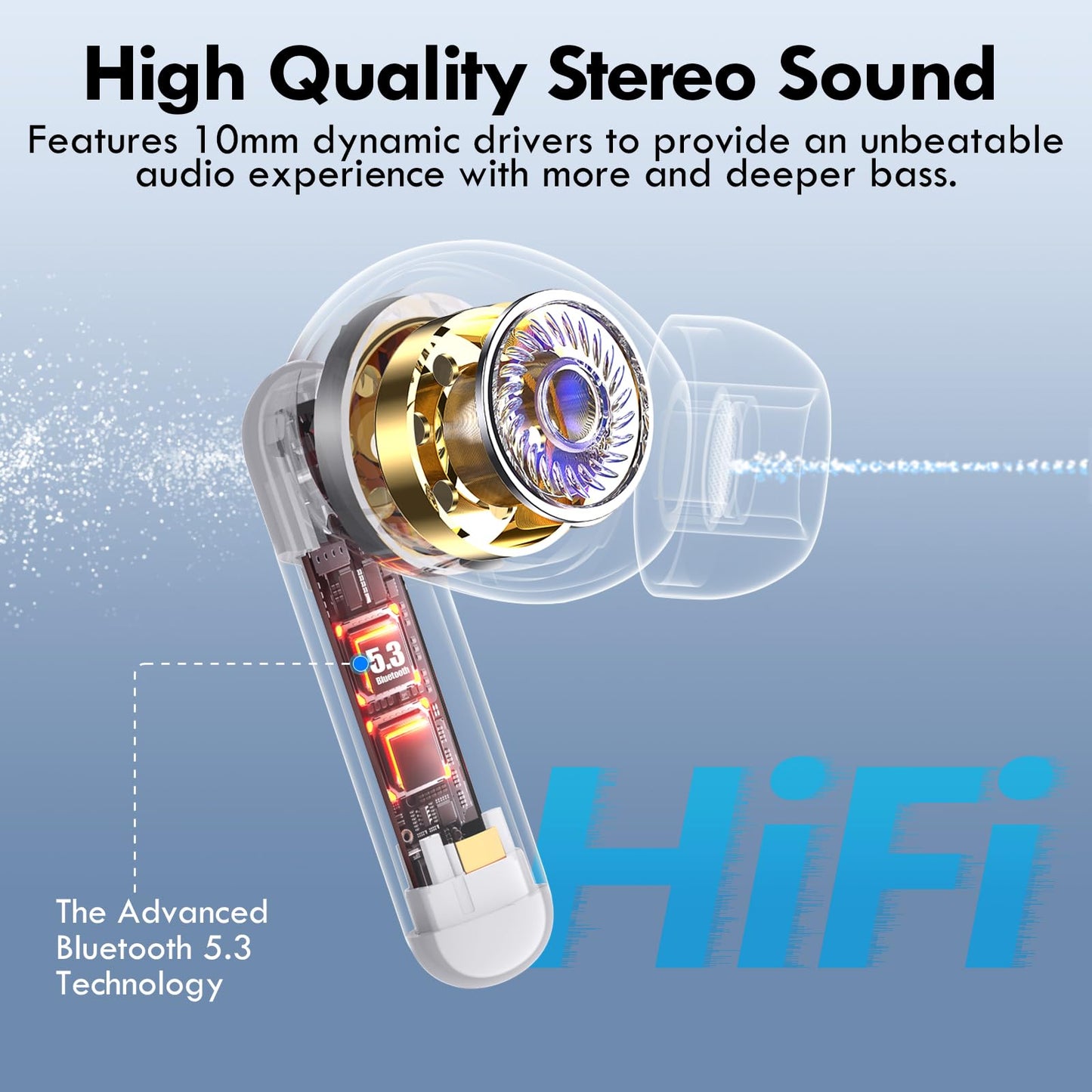 Wireless Earbuds with 48 Hours Playtime
