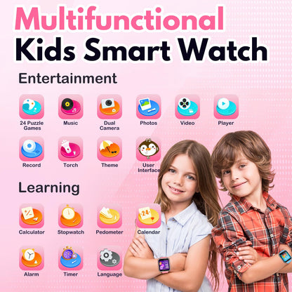 Kids Smart Watch with Games and Dual Camera